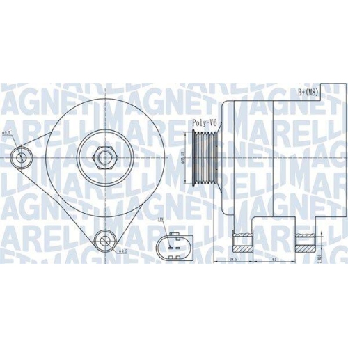 MAGNETI MARELLI Generator 063732011010