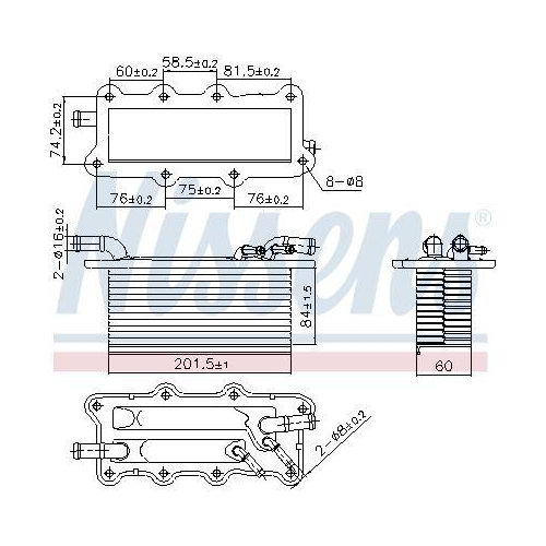 NISSENS Ladeluftkühler ** FIRST FIT ** 96122