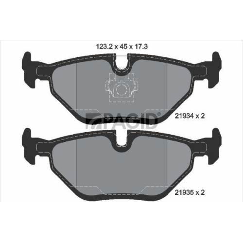 PAGID Bremsbelagsatz, Scheibenbremse T1178N