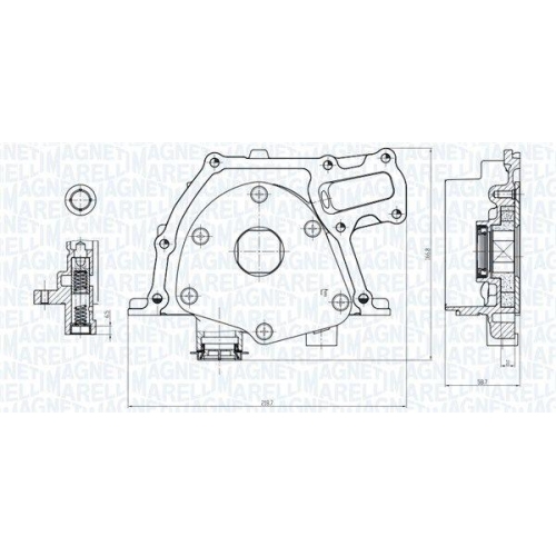 MAGNETI MARELLI Ölpumpe 351516000017