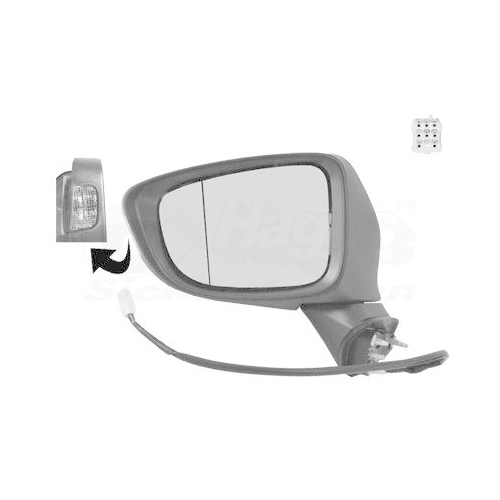 VAN WEZEL Au&szlig;enspiegel * HAGUS * 2766817