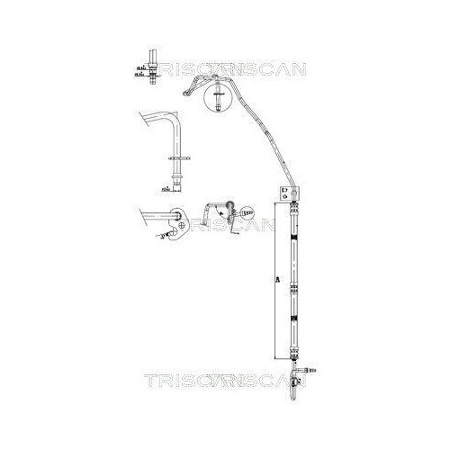 TRISCAN Hydraulikschlauch, Lenkung 8516 16037