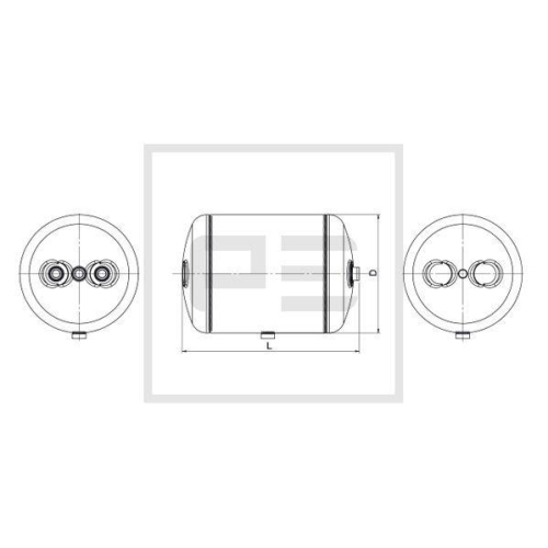 PE Automotive Luftbeh&auml;lter, Druckluftanlage 036.362-80A