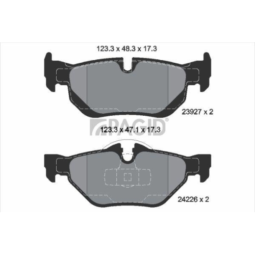 PAGID Bremsbelagsatz, Scheibenbremse T1447N