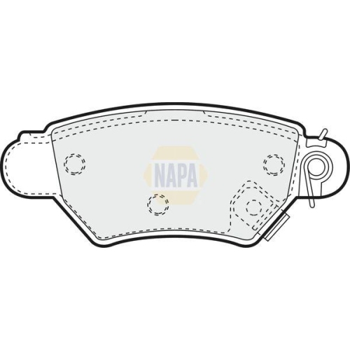 NAPA Bremsbelagsatz, Scheibenbremse NAPA NBP1082