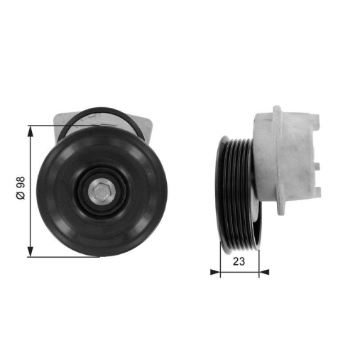 GATES Riemenspanner, Keilrippenriemen DriveAlign&trade; T38203
