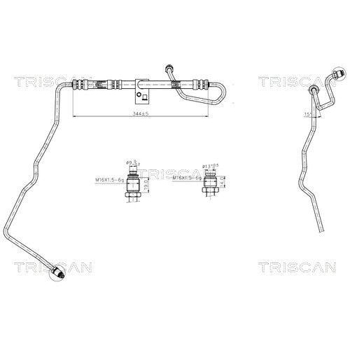 TRISCAN Hydraulikschlauch, Lenkung 8516 13001