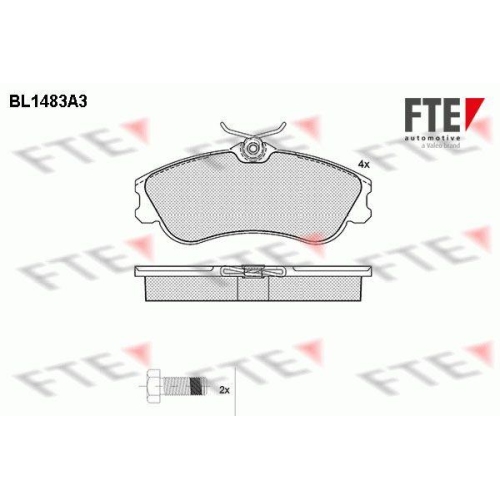FTE Bremsbelagsatz, Scheibenbremse