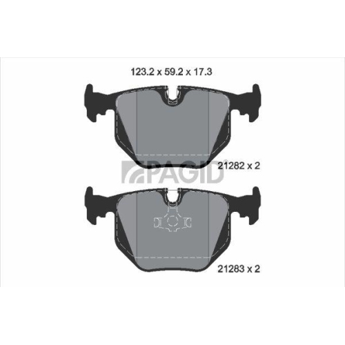 PAGID Bremsbelagsatz, Scheibenbremse T1120N