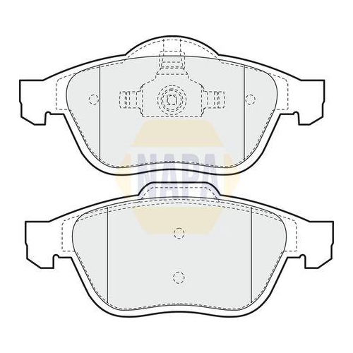 NAPA Bremsbelagsatz, Scheibenbremse NAPA NBP1086