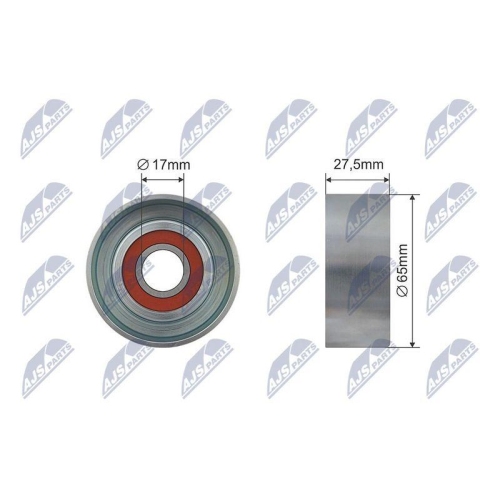 NTY Spannrolle, Keilrippenriemen RNK-HY-002