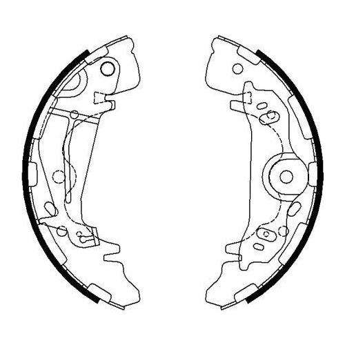 TEXTAR Bremsbackensatz 91075800