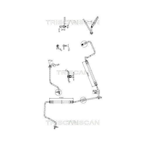 TRISCAN Hydraulikschlauch, Lenkung 8516 28012