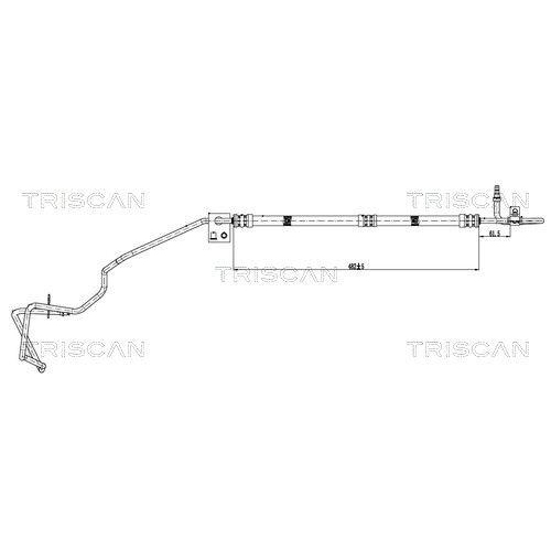 TRISCAN Hydraulikschlauch, Lenkung 8516 16001