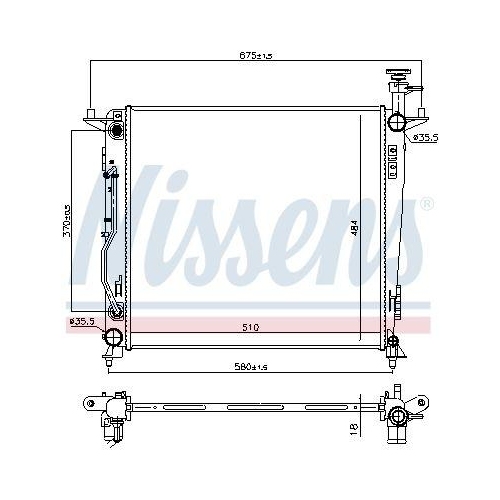 NISSENS K&uuml;hler, Motork&uuml;hlung 606428