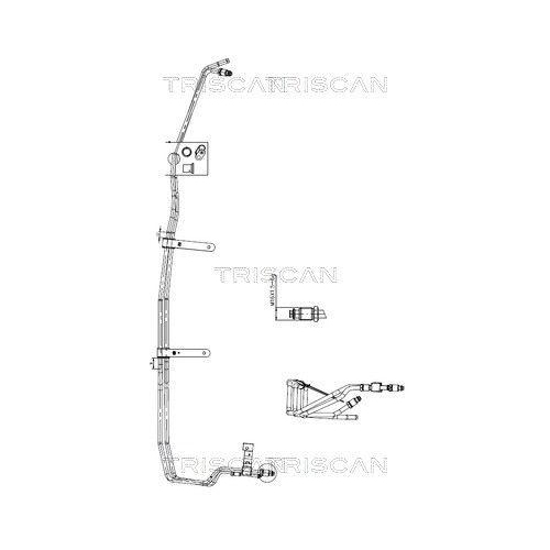 TRISCAN Hydraulikschlauch, Lenkung 8516 16039