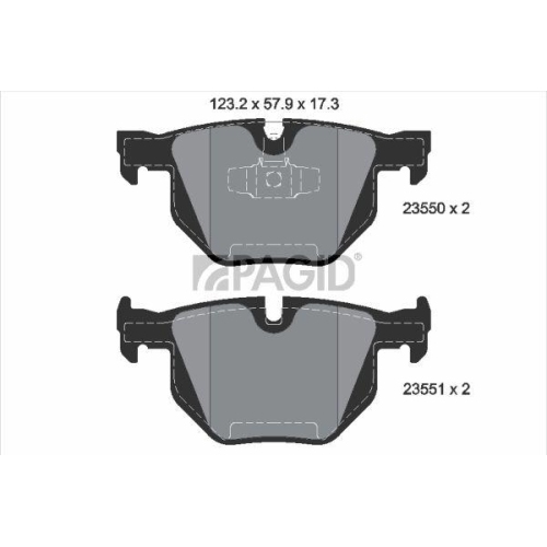 PAGID Bremsbelagsatz, Scheibenbremse T1494N