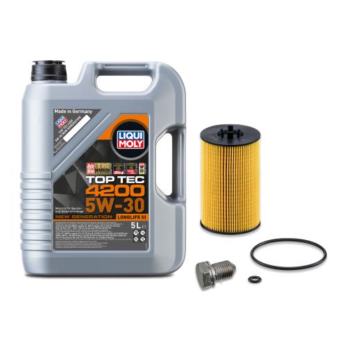 Inspektionspaket Satz Motor&ouml;l Liqui Moly 3707 5 Liter+&Ouml;lfilter+&Ouml;labla&szlig;schraube