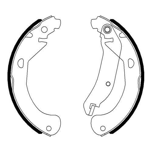 TEXTAR Bremsbackensatz 91077500