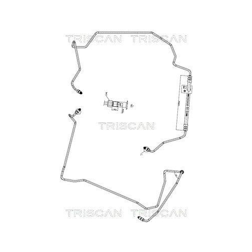 TRISCAN Hydraulikschlauch, Lenkung 8516 27001