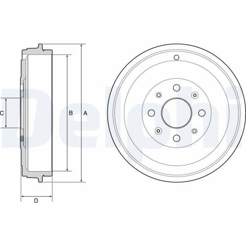 DELPHI Bremstrommel BF503