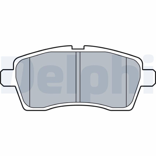 DELPHI Bremsbelagsatz, Scheibenbremse LP3510