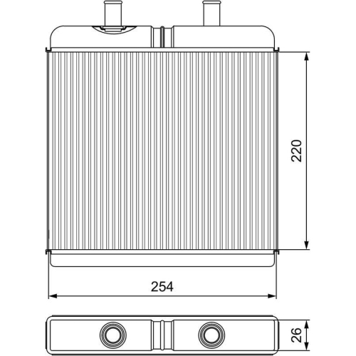 VALEO W&auml;rmetauscher, Innenraumheizung 811539