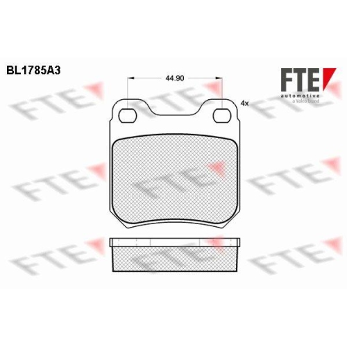 FTE Bremsbelagsatz, Scheibenbremse 9010355