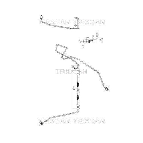 TRISCAN Hydraulikschlauch, Lenkung 8516 27002