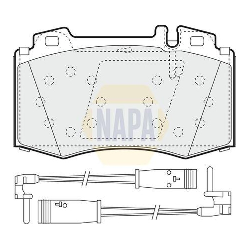 NAPA Bremsbelagsatz, Scheibenbremse NAPA NBP1092