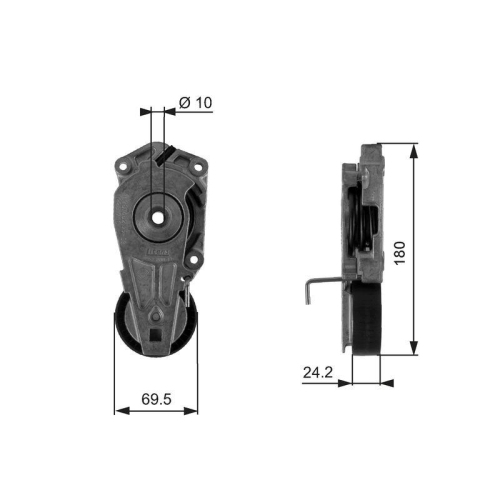 GATES Riemenspanner, Keilrippenriemen DriveAlign&trade; T38405