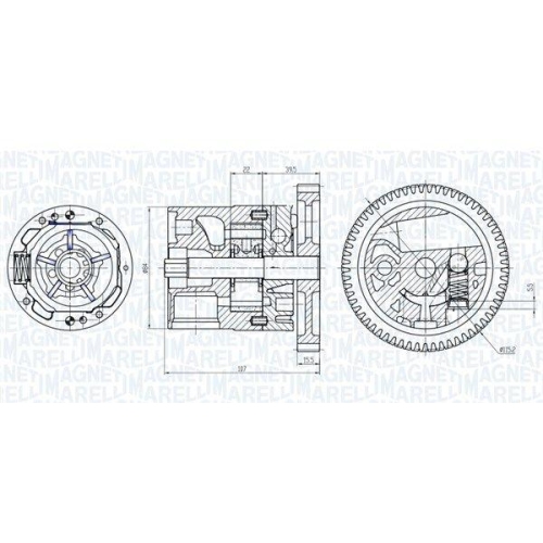 MAGNETI MARELLI Ölpumpe 351516000040