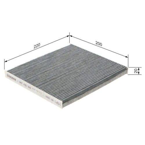 BOSCH Filter, Innenraumluft 1 987 435 566