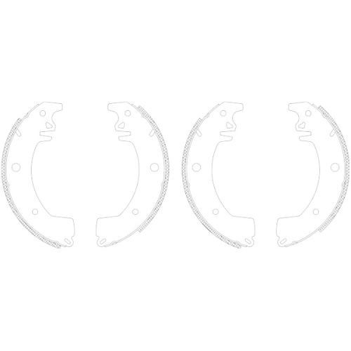 TEXTAR Bremsbackensatz Shoe Kit 83029701