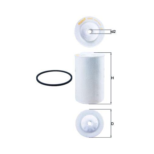 MAHLE Kraftstofffilter KX 65D