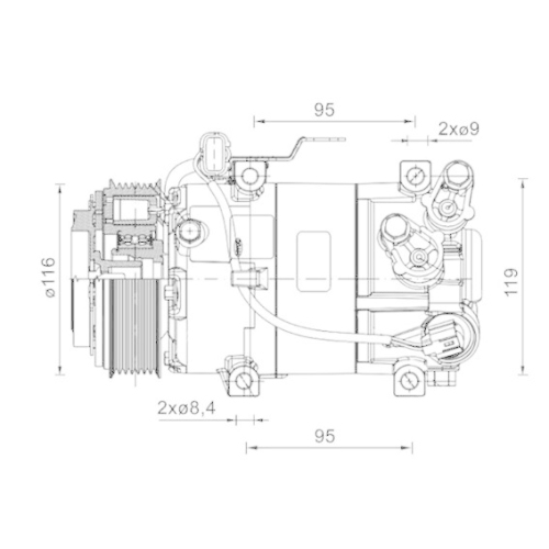 MAHLE Kompressor, Klimaanlage BEHR *** PREMIUM LINE *** ACP 1460 000P
