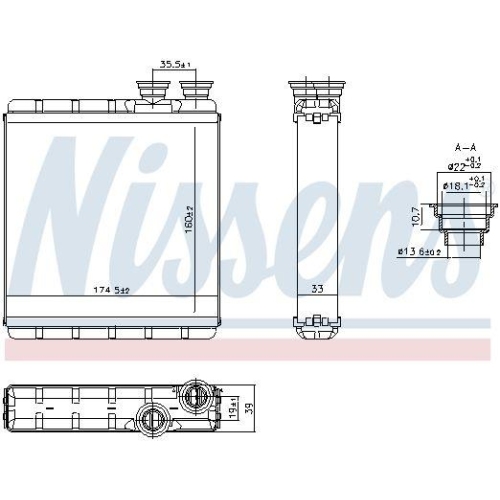 NISSENS Wärmetauscher, Innenraumheizung 707302