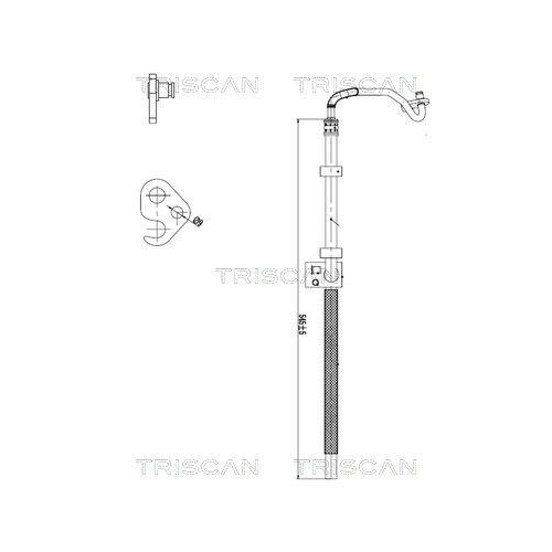 TRISCAN Hydraulikschlauch, Lenkung 8516 23010