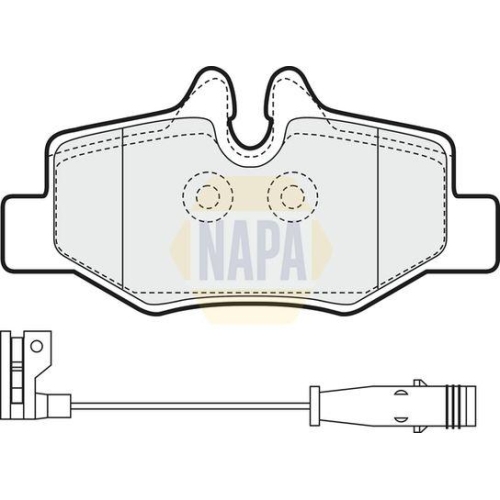 NAPA Bremsbelagsatz, Scheibenbremse NAPA NBP1097