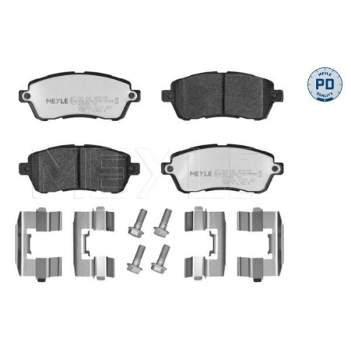 MEYLE Bremsbelagsatz, Scheibenbremse MEYLE-PD: Advanced performance and design. 025 242 8316/PD