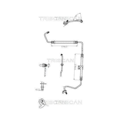TRISCAN Hydraulikschlauch, Lenkung 8516 16045