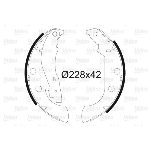 VALEO Bremsbackensatz 562059