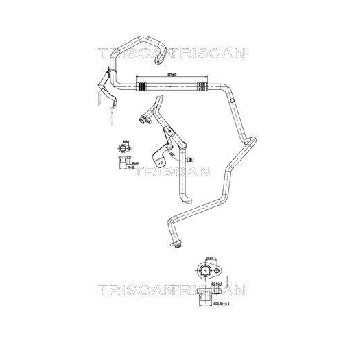 TRISCAN Hochdruck-/Niederdruckleitung, Klimaanlage 9010 10019