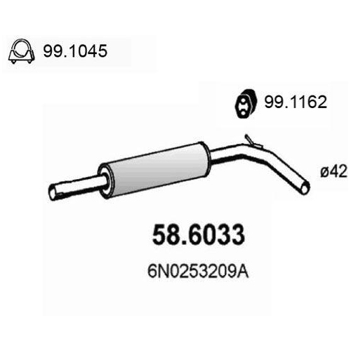 ASSO Mittelschalld&auml;mpfer 58.6033