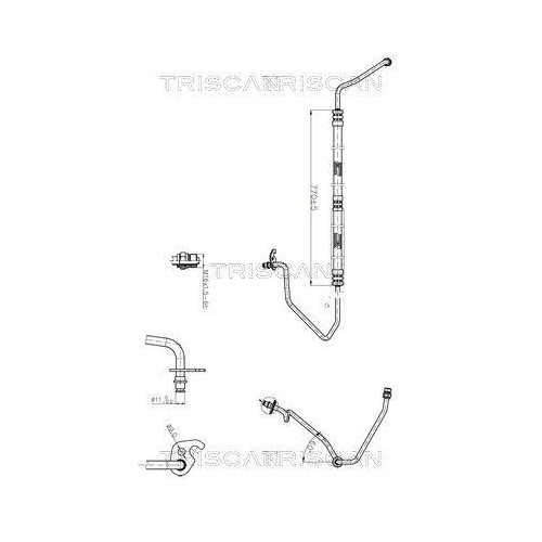 TRISCAN Hydraulikschlauch, Lenkung 8516 16017