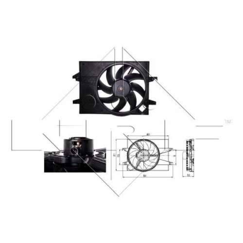 NRF L&uuml;fter, Motork&uuml;hlung 47007