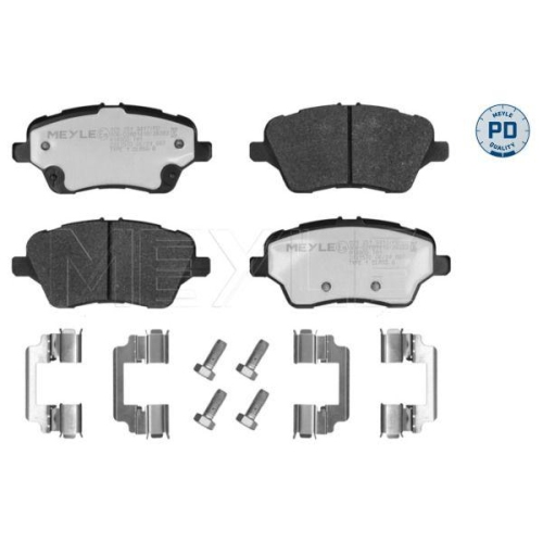 MEYLE Bremsbelagsatz, Scheibenbremse MEYLE-PD: Advanced performance and design. 025 251 3417/PD