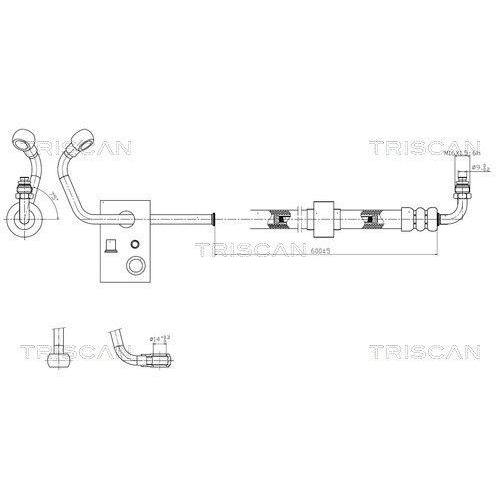 TRISCAN Hydraulikschlauch, Lenkung 8516 23008