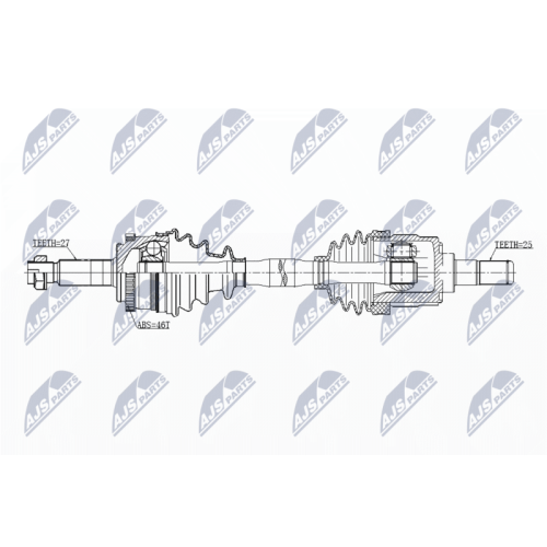 NTY Antriebswelle NPW-KA-344