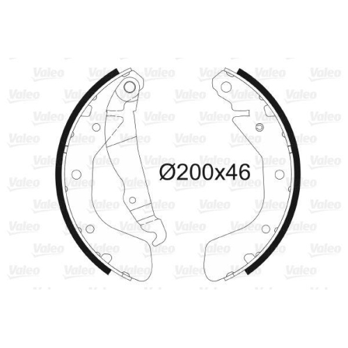 VALEO Bremsbackensatz 562078